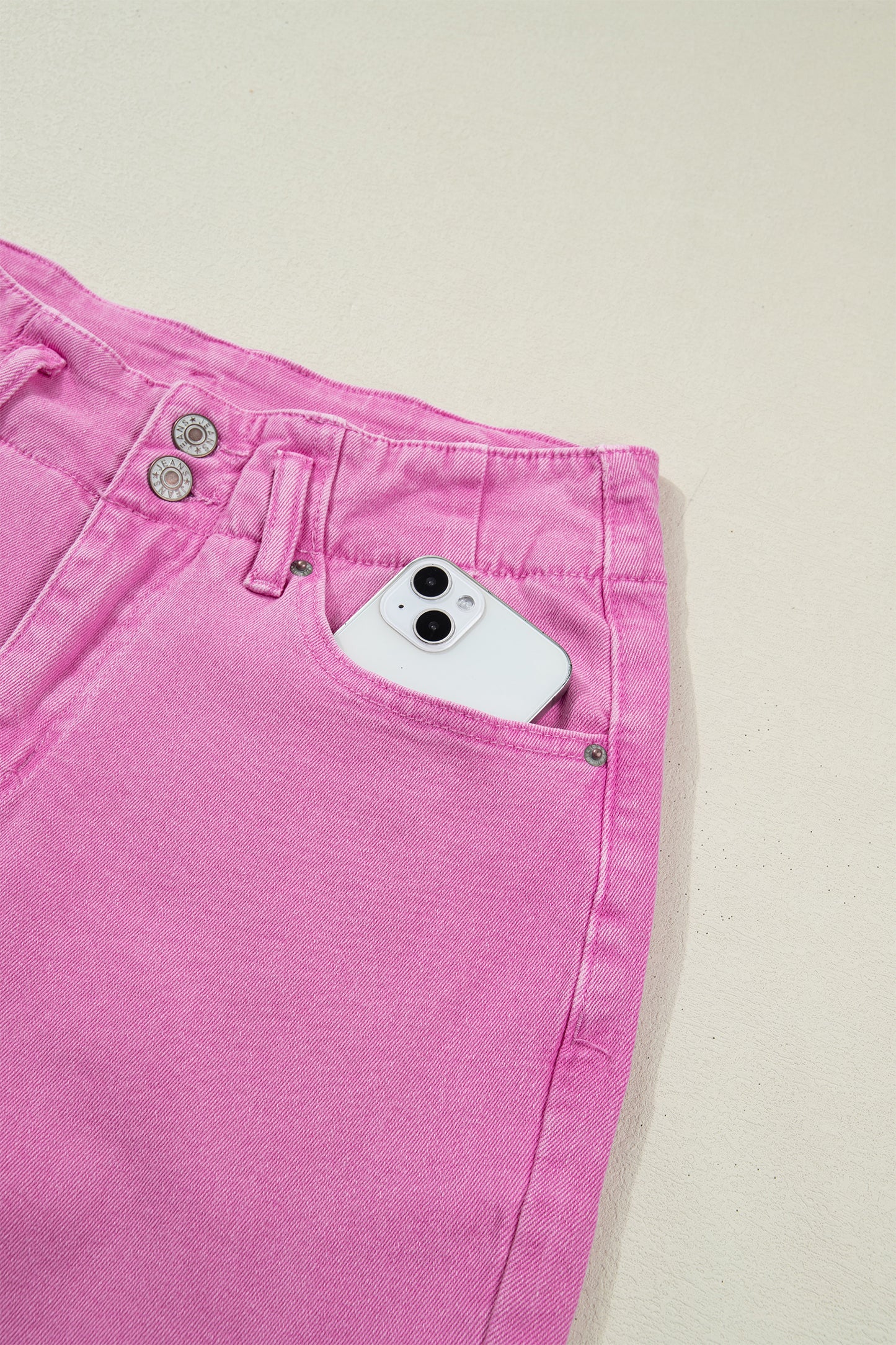 Black 2-Button High Waist Flared Bottom Jeans