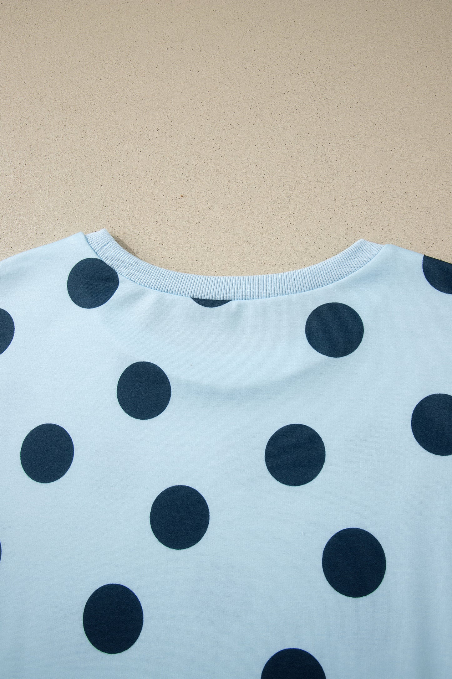Pink Polka Dot Print Loose Tee Drawstring Elastic Waist Short Set