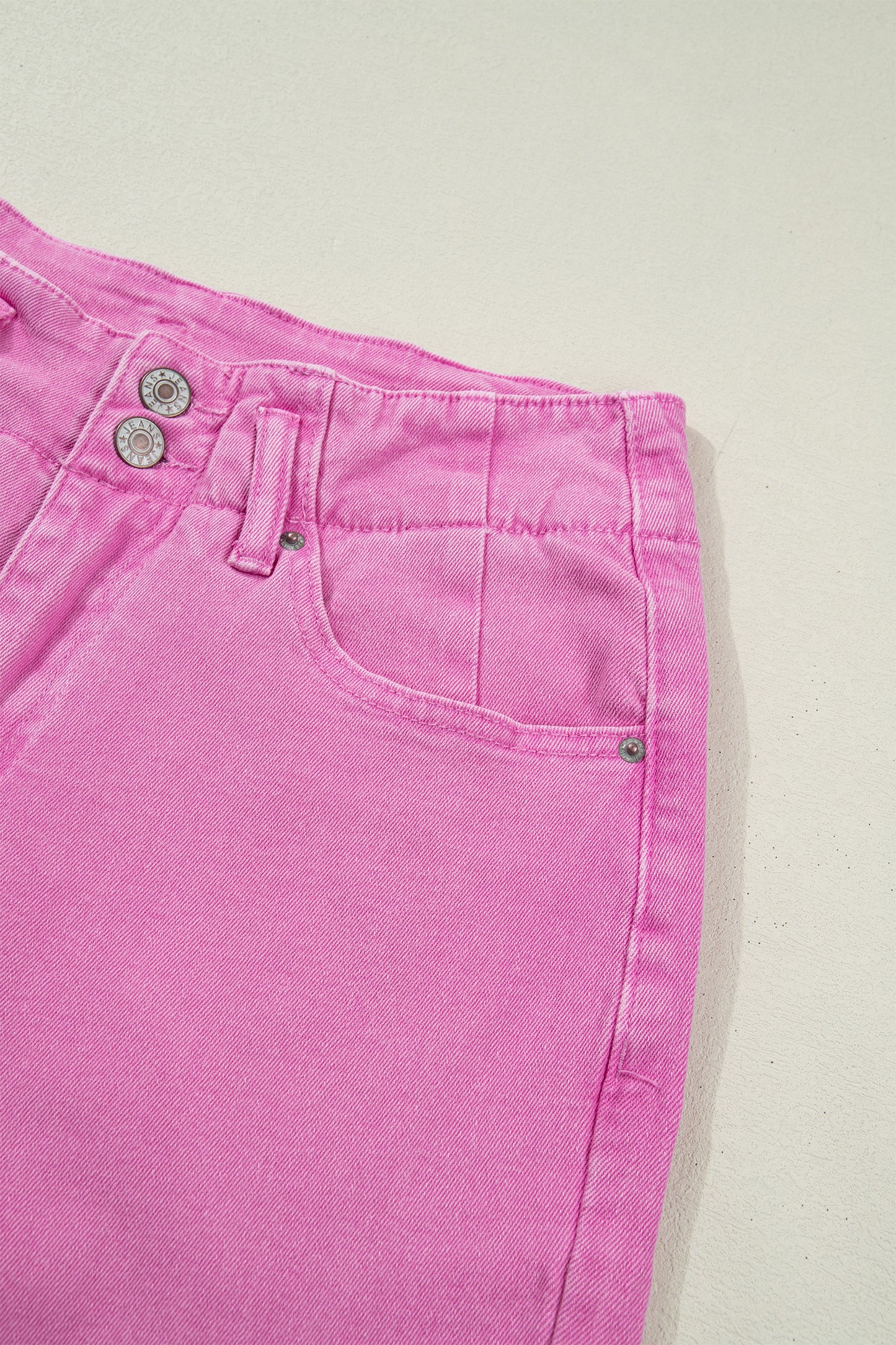 Black 2-Button High Waist Flared Bottom Jeans